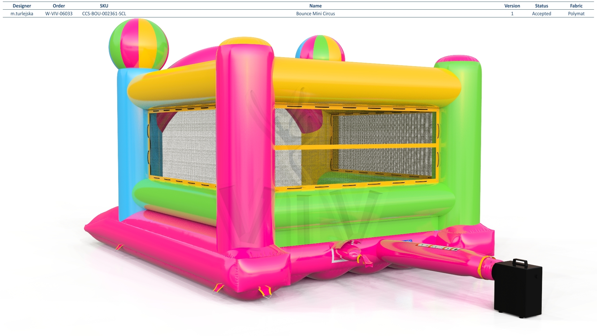 Bounce Mini Circus commercial inflatable bounce