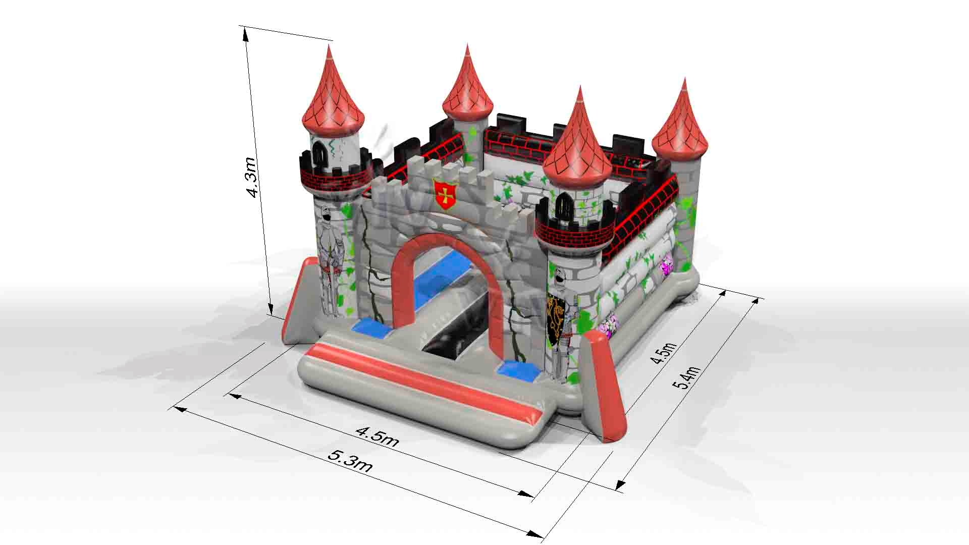 Bounce Roland with figure - Knights Collection commercial inflatable bounce
