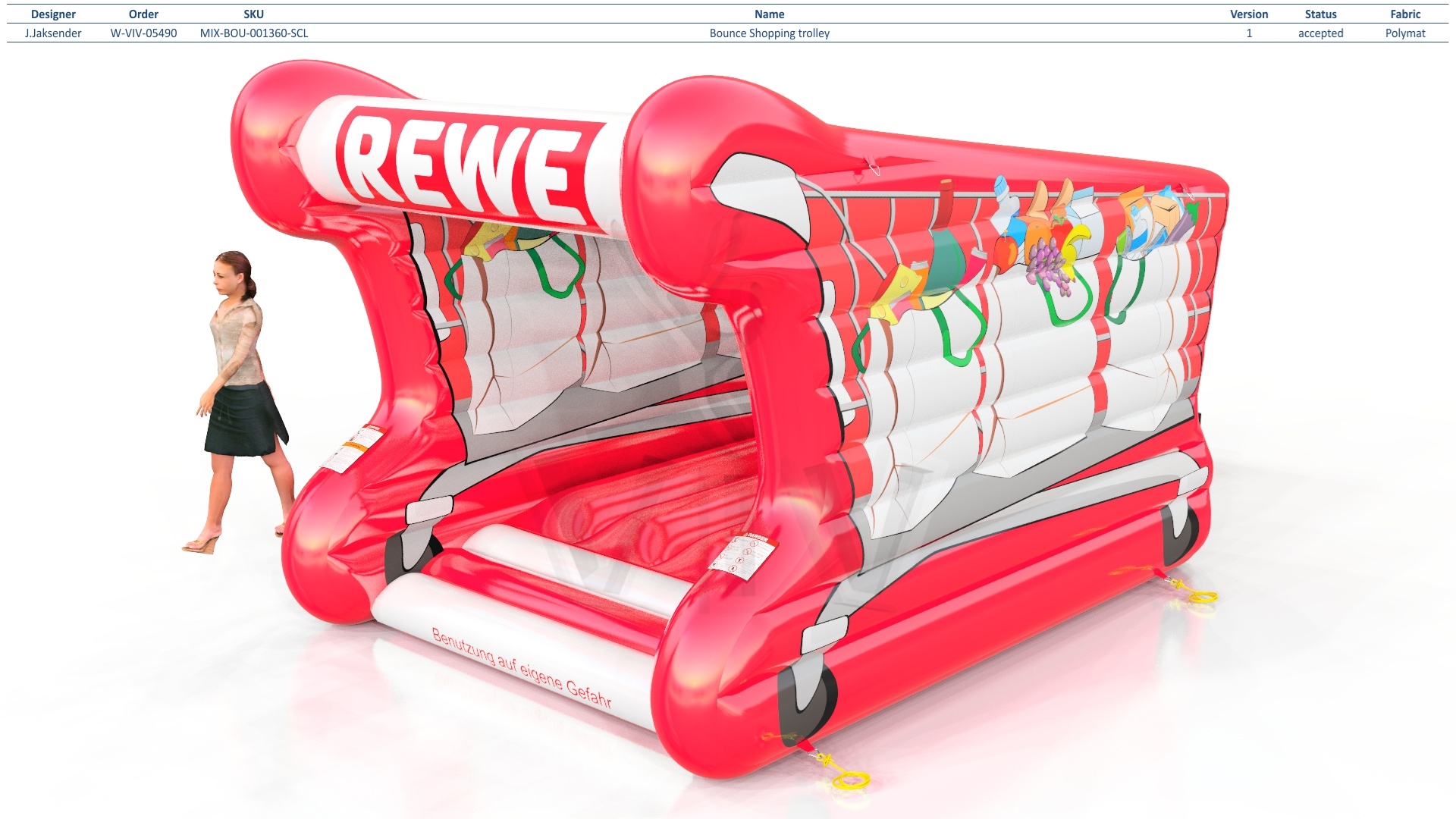 Bounce Shopping troley commercial inflatable bounce