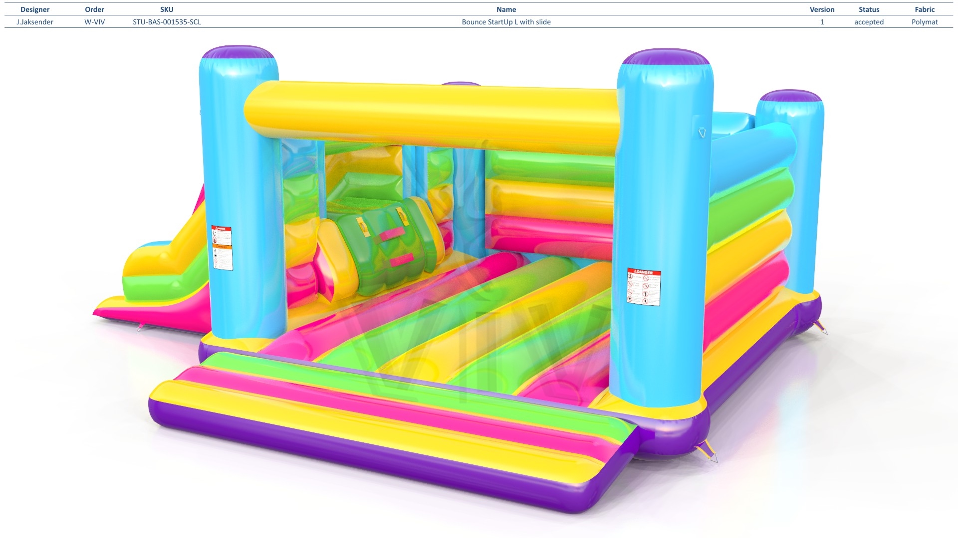 Bounce Startup L with slide commercial inflatable bounce