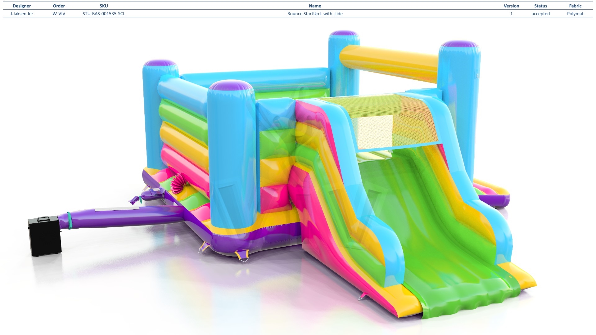 Bounce Startup L with slide commercial inflatable bounce
