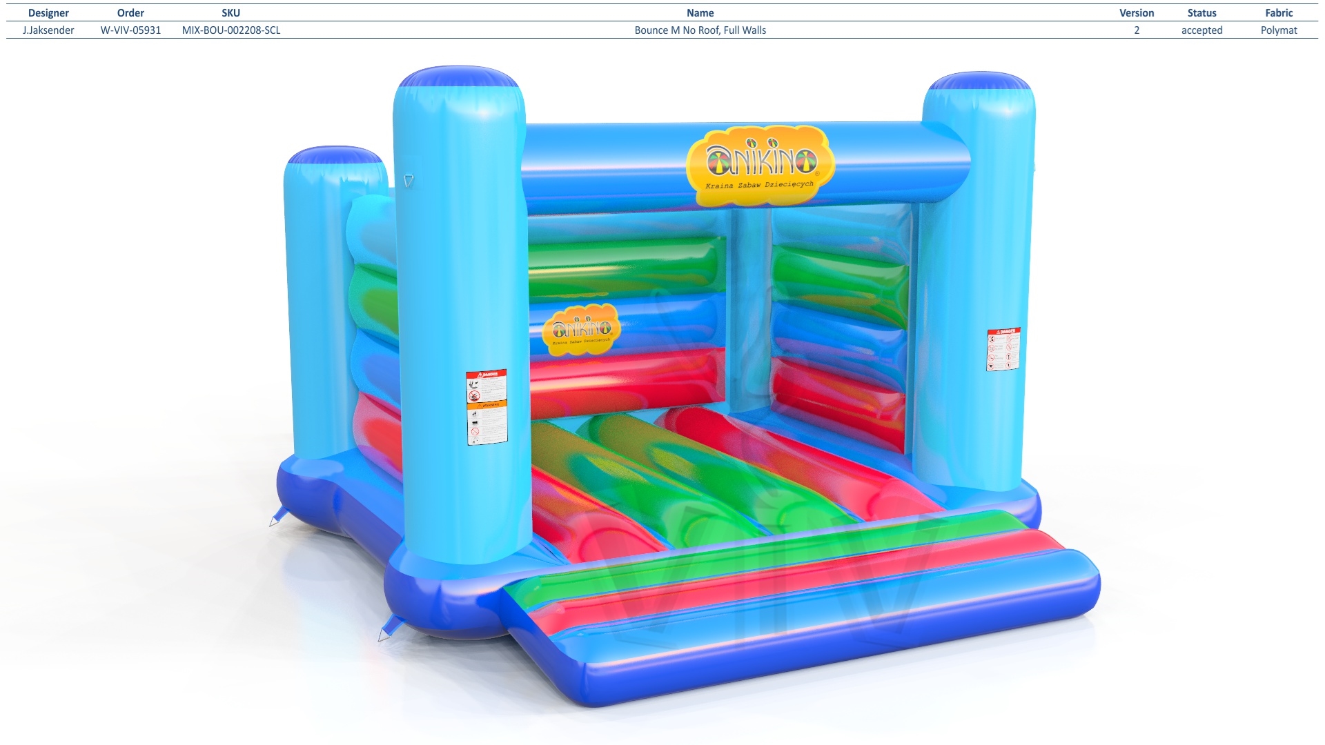 Bounce Startup M with logo commercial inflatable bounce