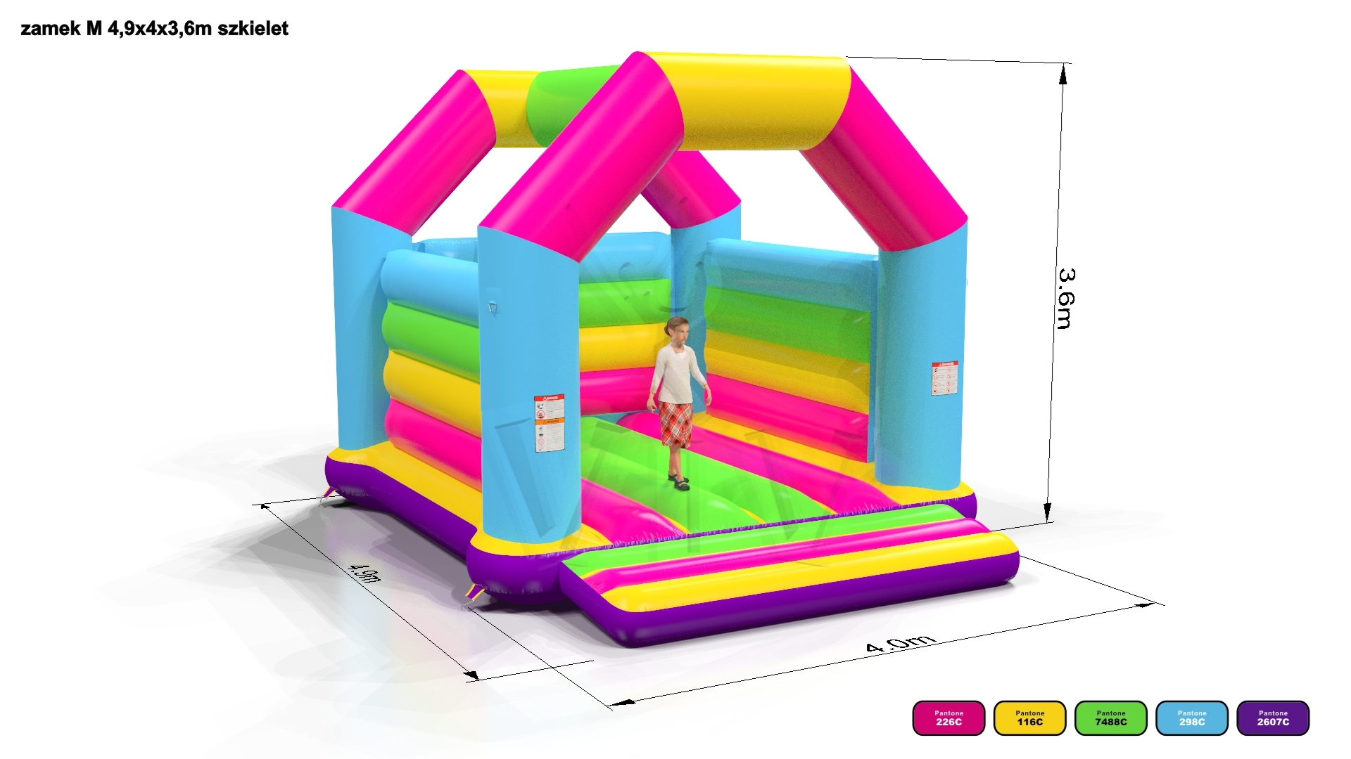 Bounce Startup M (with roof frame) commercial inflatable bounce