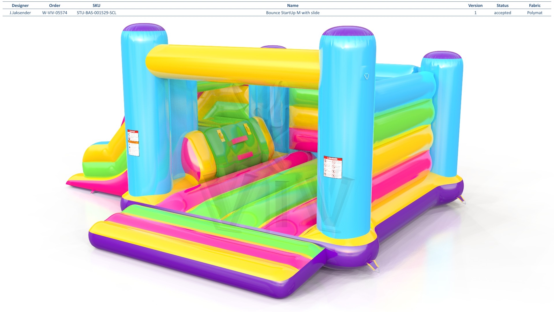 Bounce Startup M with slide commercial inflatable bounce