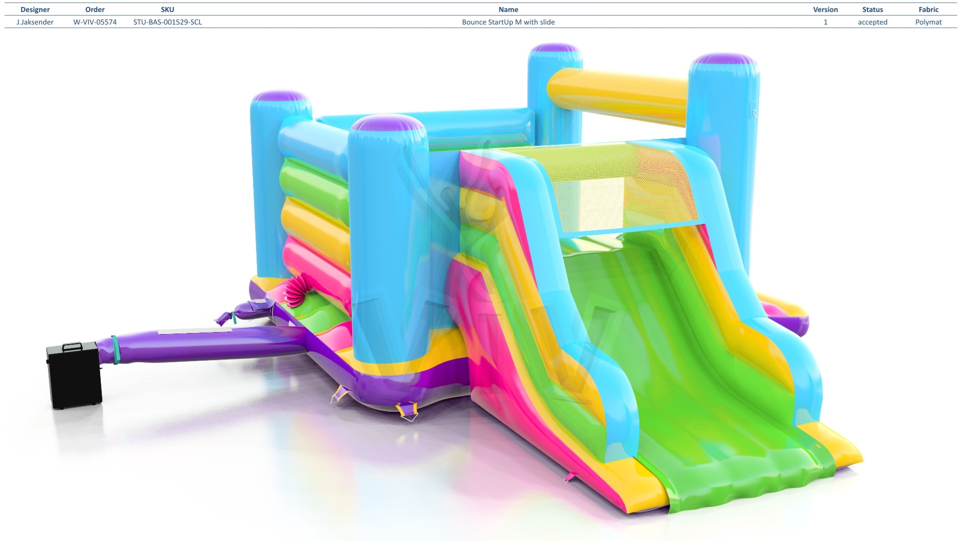 Bounce Startup M with slide commercial inflatable bounce