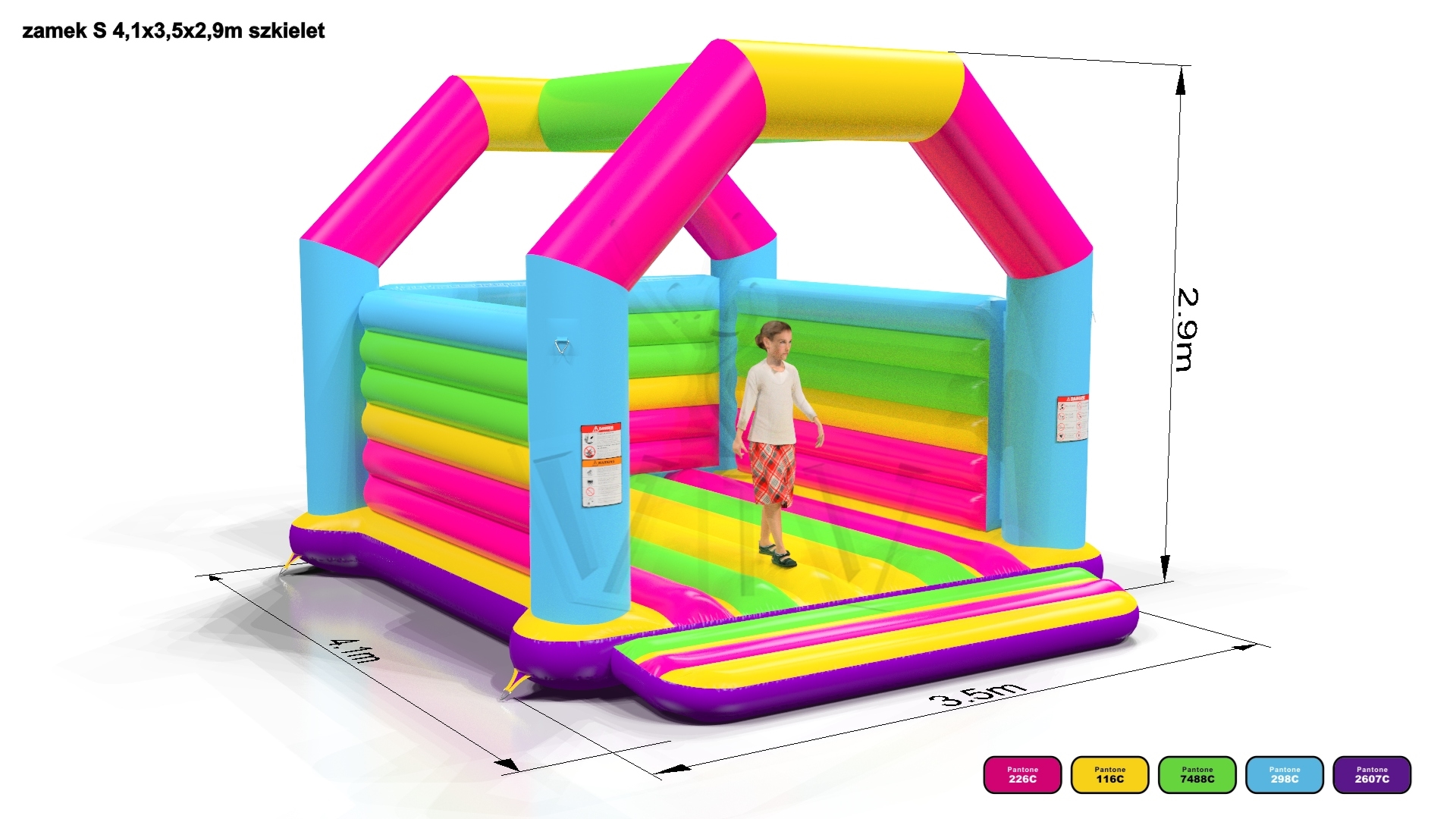 Bounce Startup S (with roof frame) commercial inflatable bounce