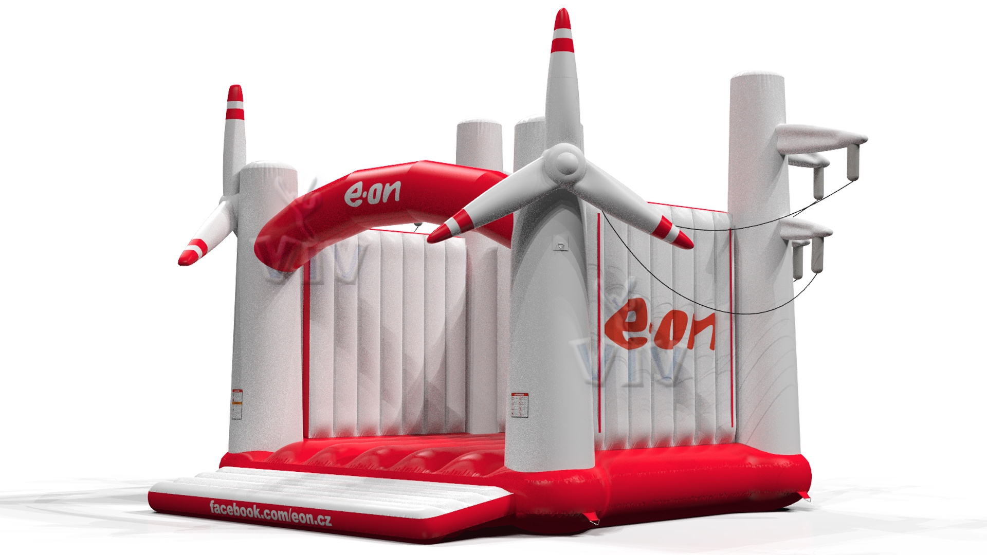Bounce with windmills EON commercial inflatable bounce