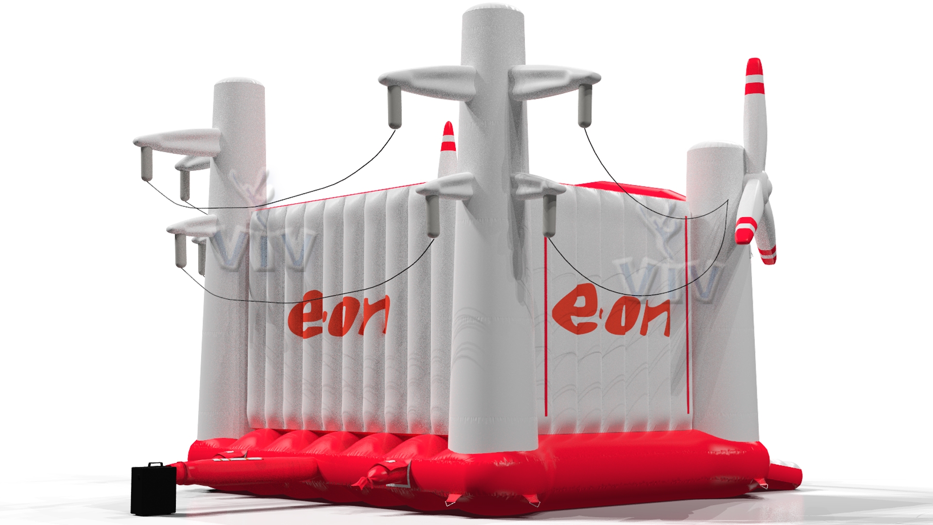 Bounce with windmills EON commercial inflatable bounce