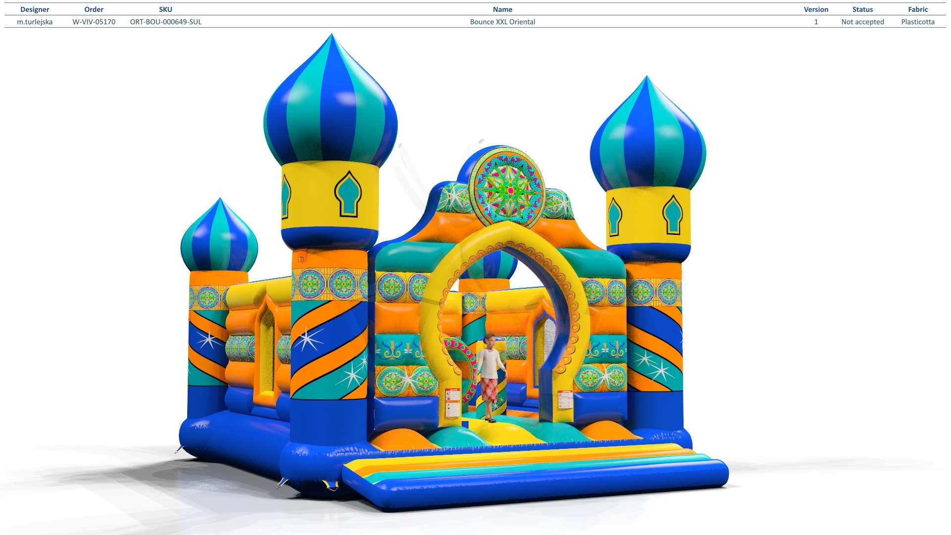 Bounce XXL Oriental commercial inflatable bounce