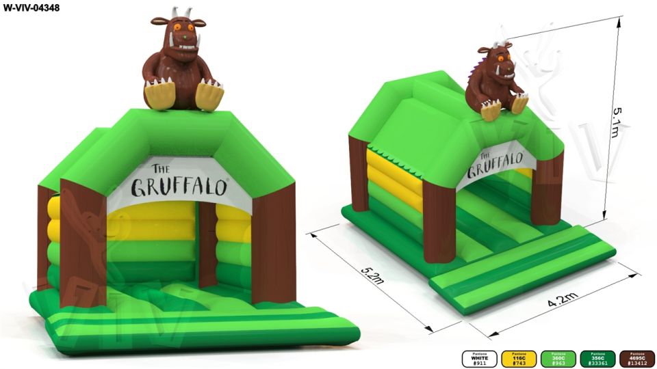 Bounces Gruffallo 5,2 x 4,2 m commercial inflatable bounce