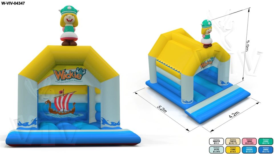 Bounces Wickie 5,2 x 4,5 m commercial inflatable bounce