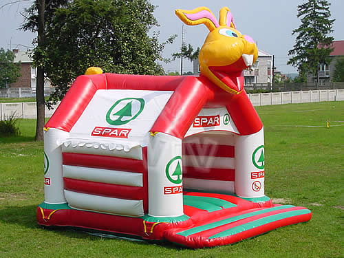 Spar brand bounces inflatable product photo