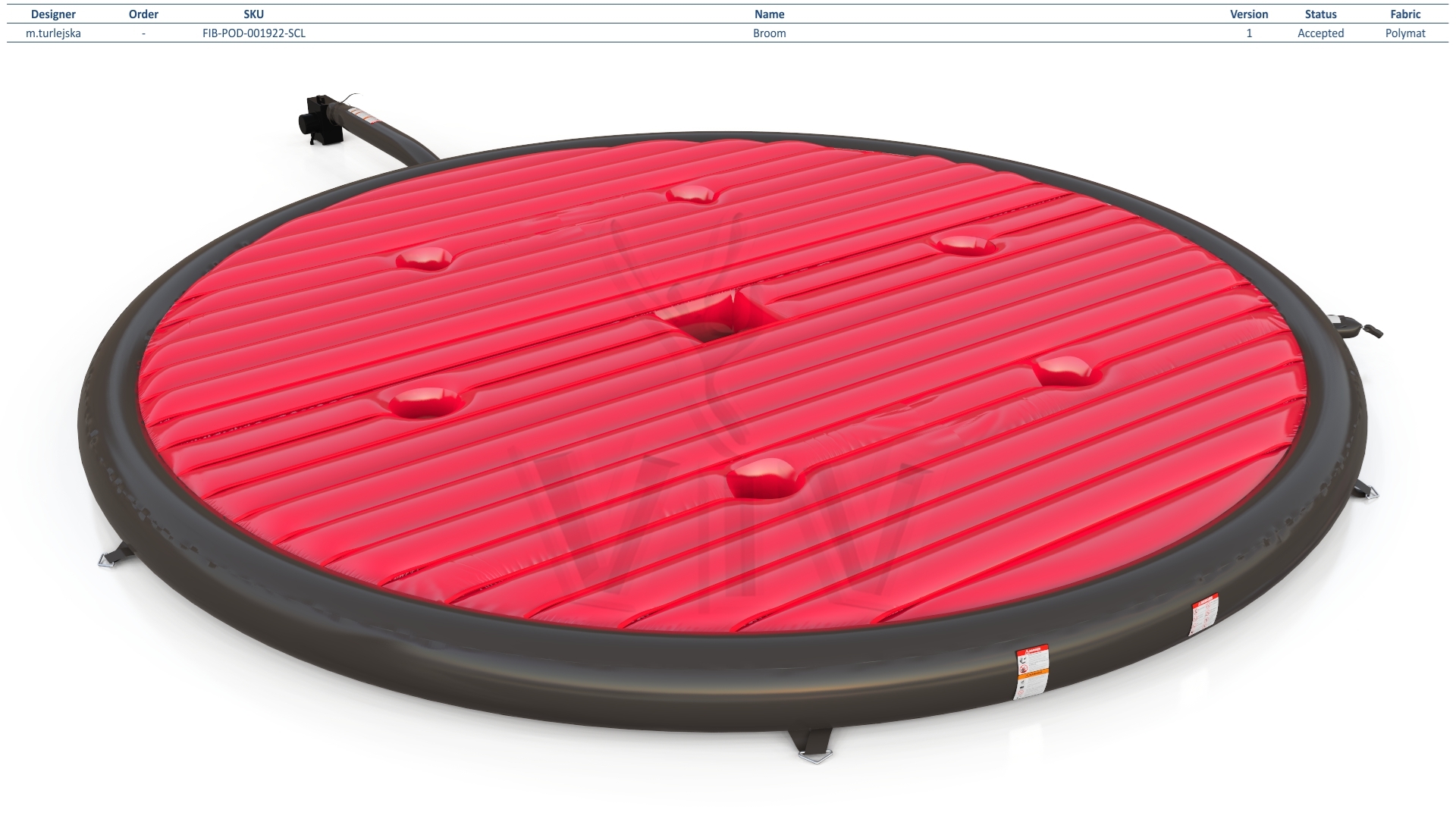 Air cushion for Broom commercial mechanical broom attraction