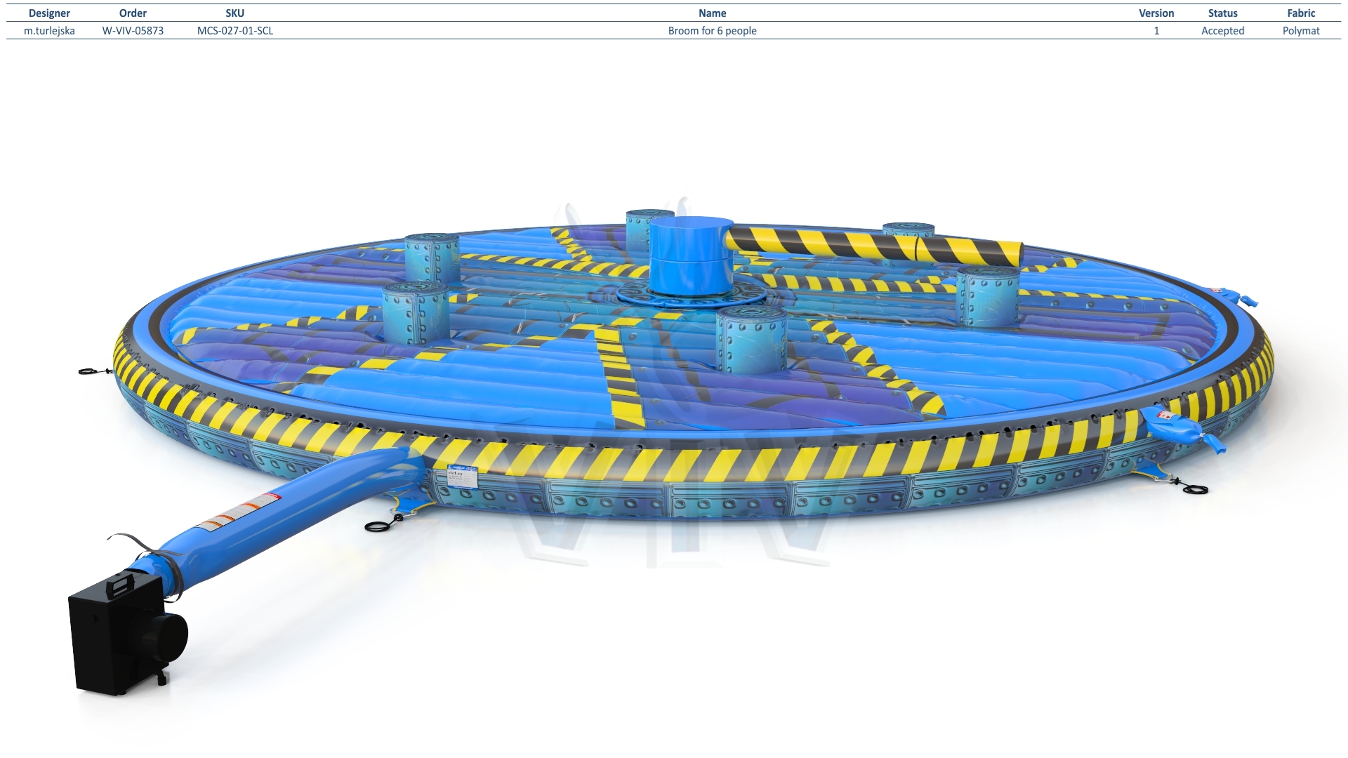 Broom for 6 people commercial mechanical broom attraction