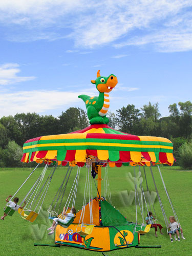 Dino carousel mechanical attraction product photo