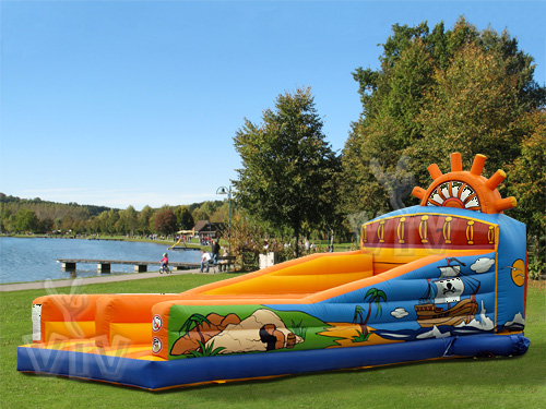 Bungee-run Pirates competition inflatable product photo