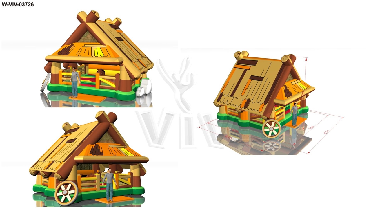 Aircushion for Rodeo Janosik 6,7 x 6,1 m commercial custom inflatable
