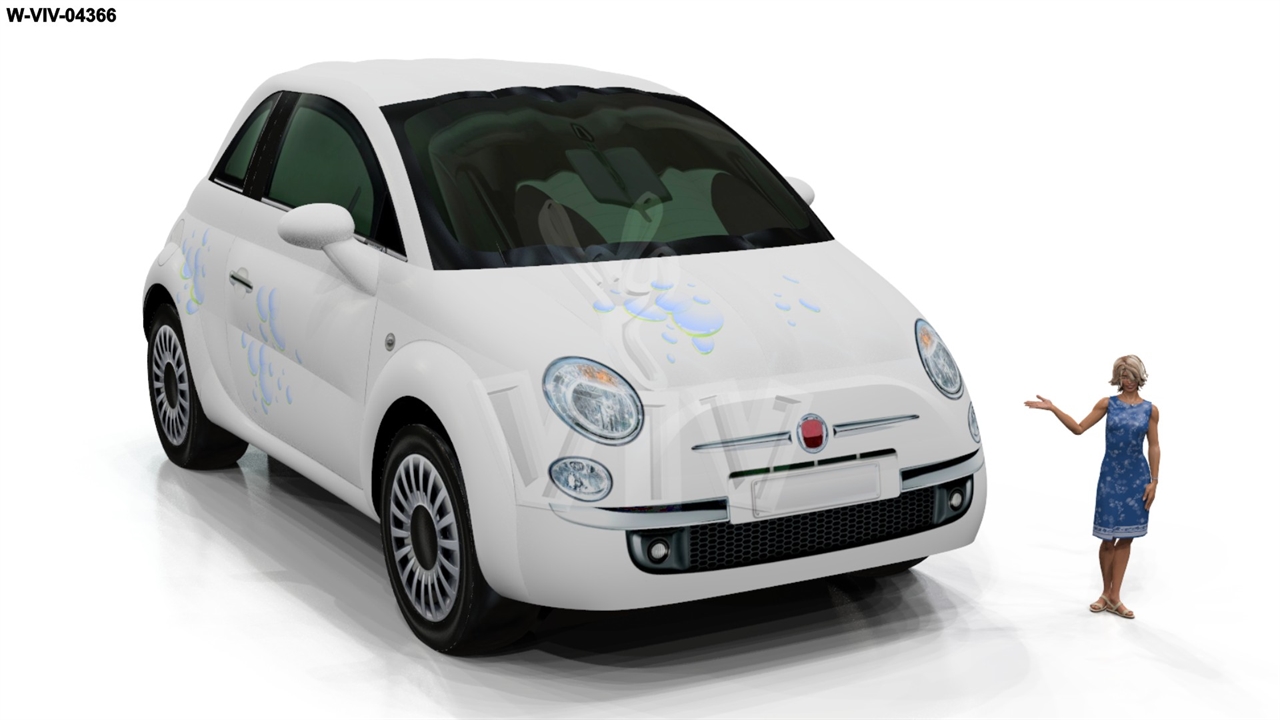 Auto Fiat 500 8,1 x 4,2 x 3,5 m commercial custom inflatable