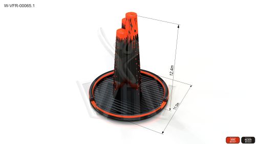 Climbing mountain Himalaje 11 x 11 x 12,4m commercial custom inflatable