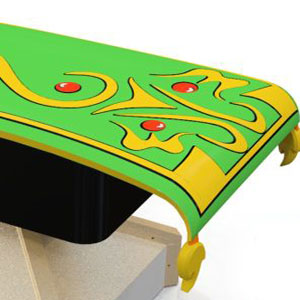 Rodeo figure flying carpet 1,6 x 0,8 m commercial custom inflatable