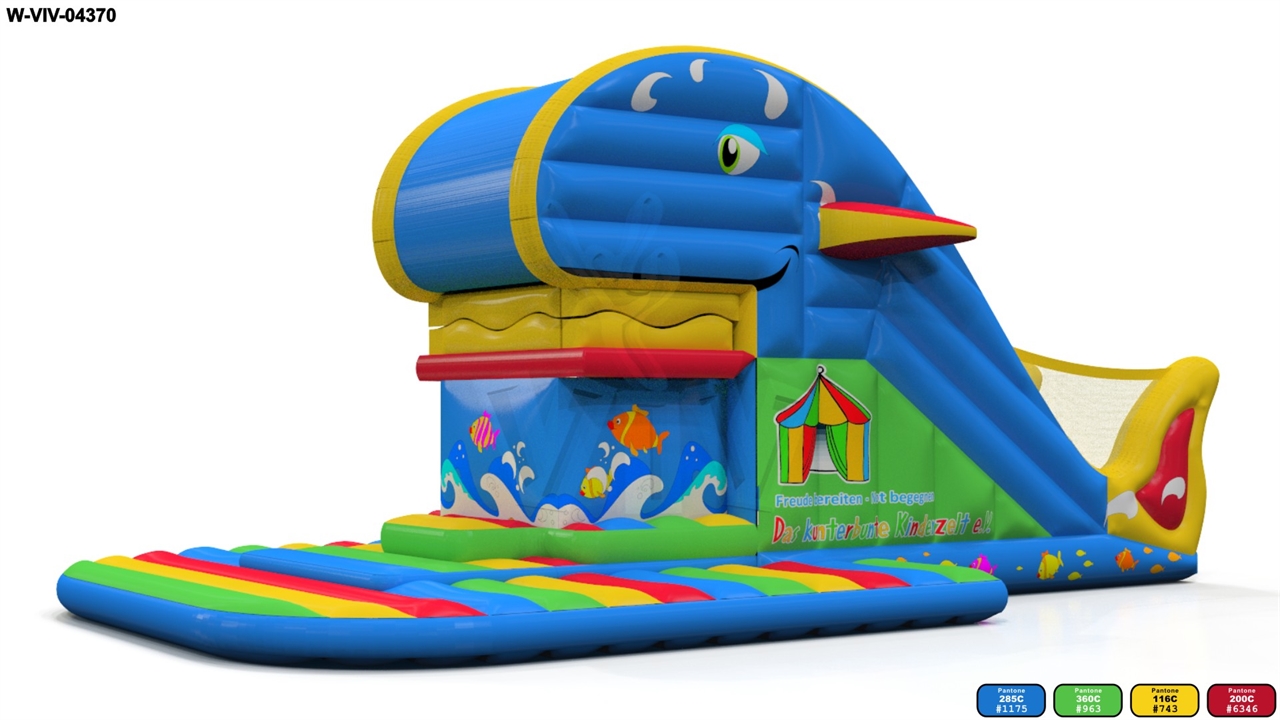 Swallowers Whale 10,1 x 5,6 x 4,4 m commercial custom inflatable