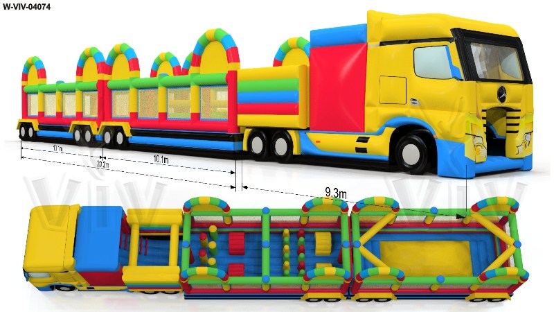 Tir Mercedes 29,5 x 5,3 x 4,3 m commercial custom inflatable