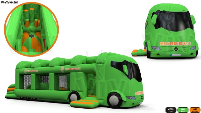 Activ Center Bus 12,2 x 4,1 x 3,5 m commercial custom inflatable