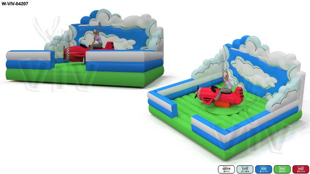 Aircushion for Rodeo Airplane 5,7 x 5,2 x 3,6 m commercial custom inflatable