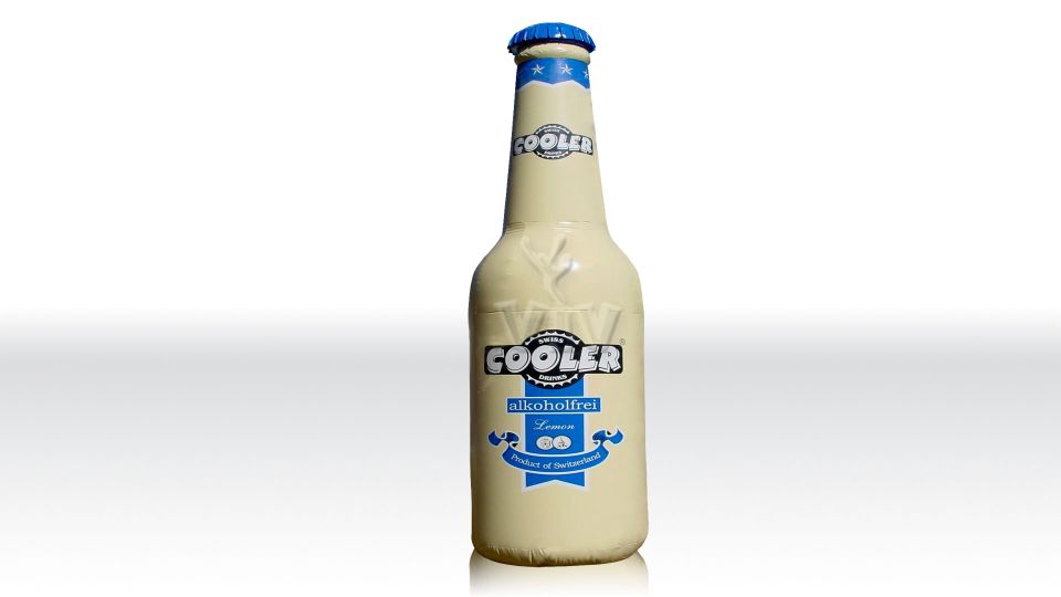 Cooler bottle 6 m commercial custom inflatable
