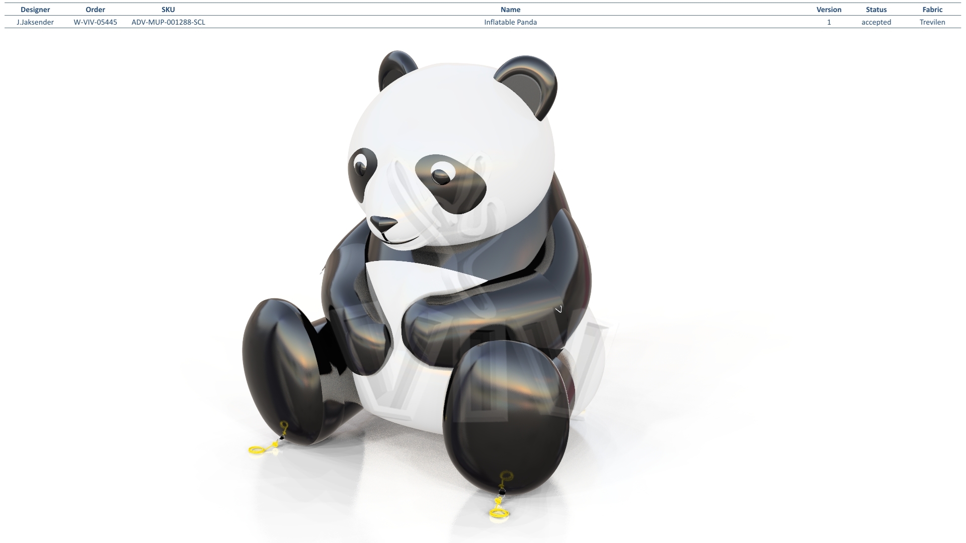 Inflatable Panda commercial custom inflatable