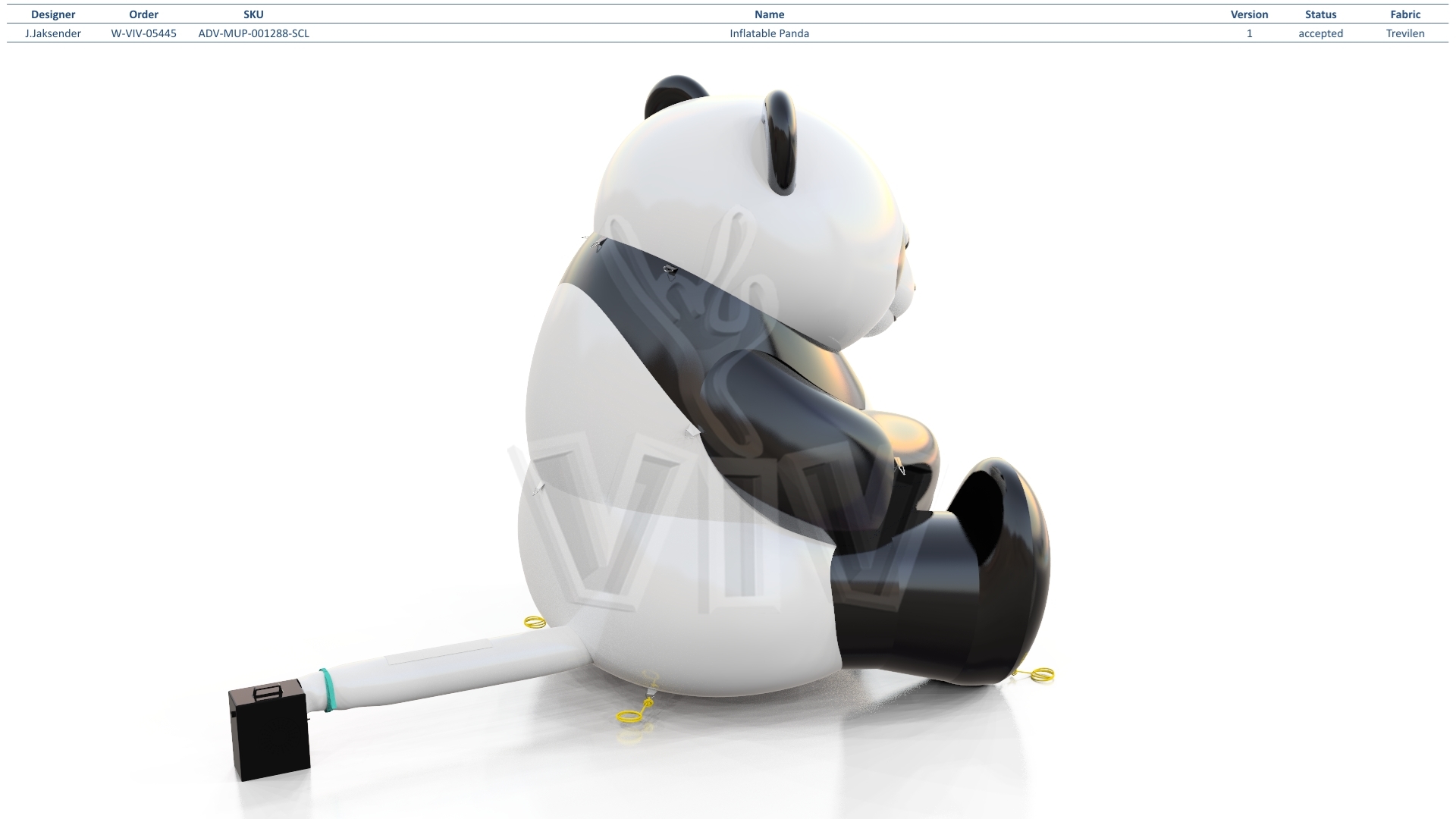 Inflatable Panda commercial custom inflatable