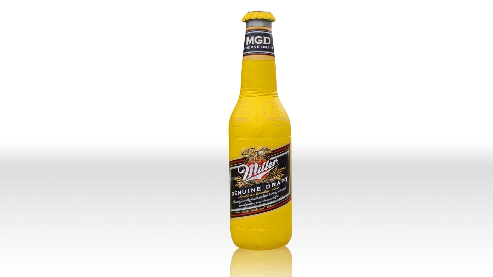 Miller bottle 2,3 m commercial custom inflatable