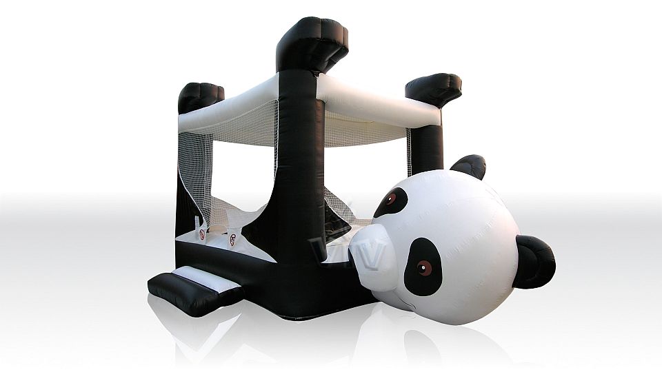 Laying Panda (balls sold separately) commercial inflatable dry pool