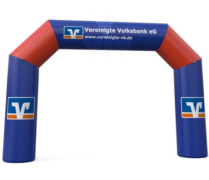 Diagonal gate "Volksbank" - Collection Volksbank commercial promotional inflatable gate