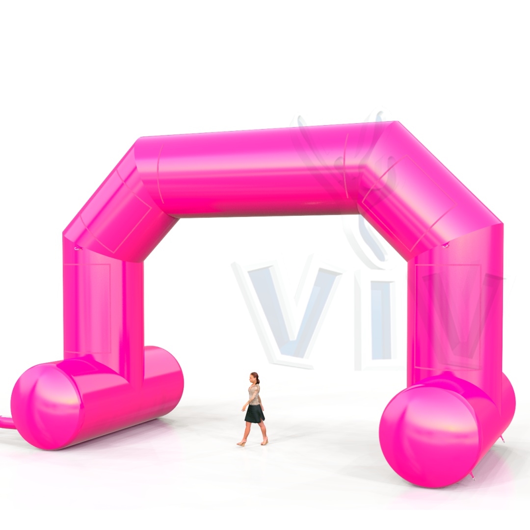 Diagonal self - standing gate 10 m commercial promotional inflatable gate