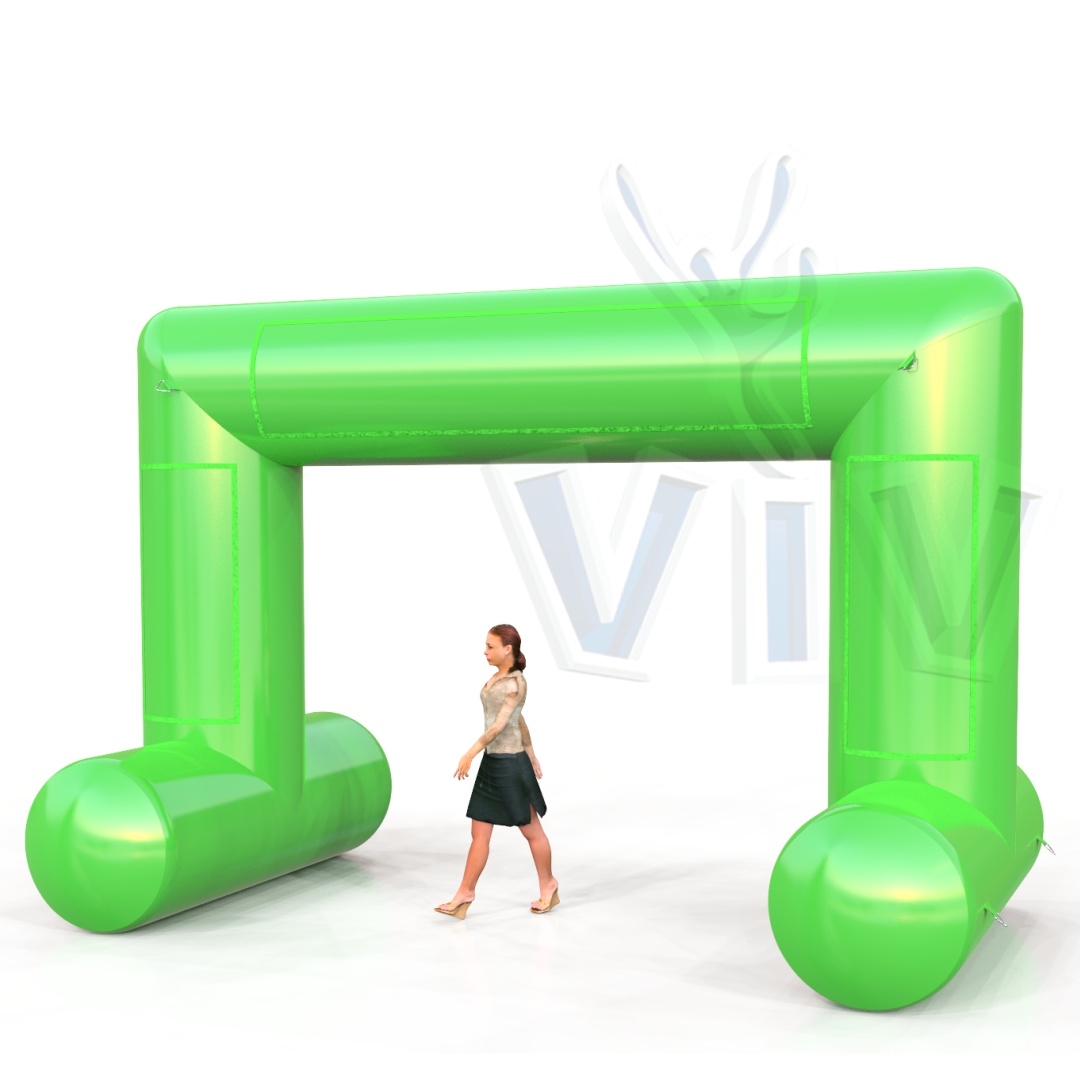 Rectangular self - standing gate 5 m commercial promotional inflatable gate