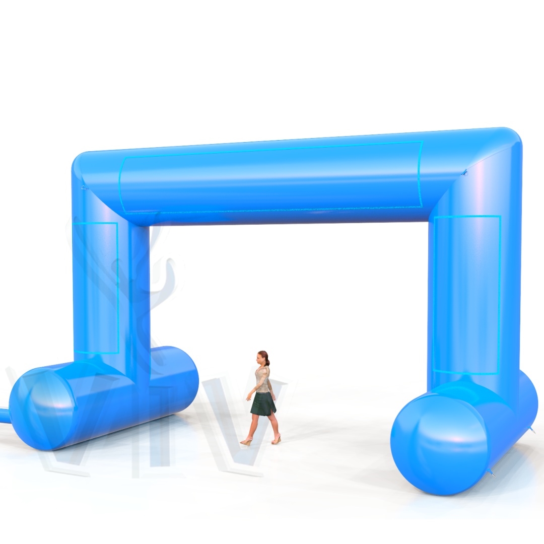 Rectangular self - standing gate 8 m commercial promotional inflatable gate