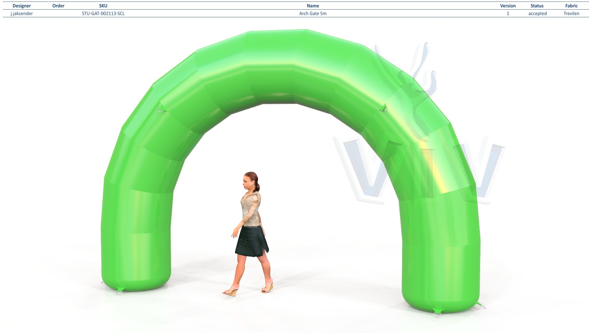 Arch gate 5 m commercial promotional inflatable gate