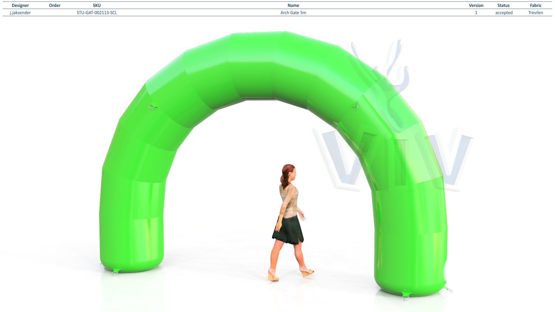 Arch gate 5 m commercial promotional inflatable gate