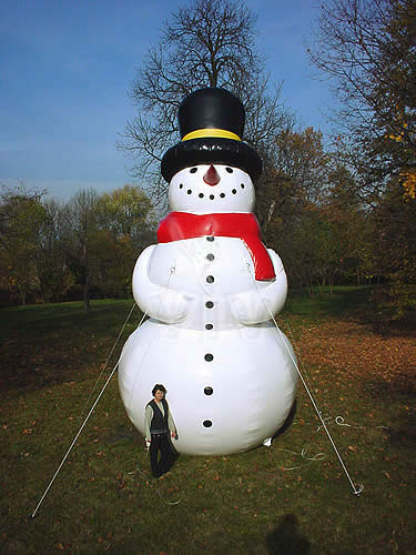Snowman promotional inflatable product photo
