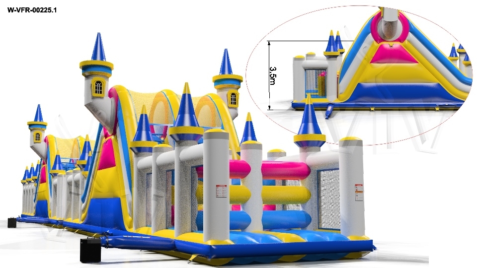 Castle Obstacle Course commercial inflatable obstacle course