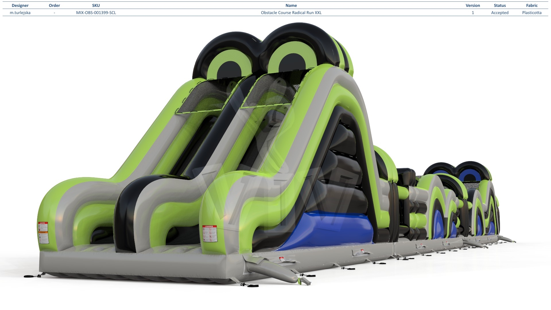 Obstacle Course Redical Run XXL commercial inflatable obstacle course