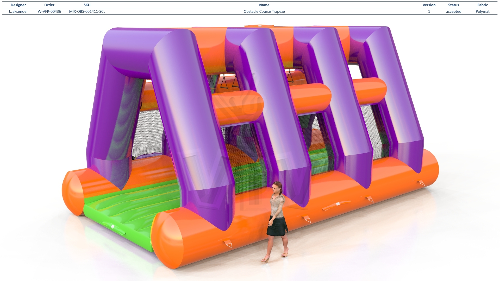 Obstacle Course Trapeze commercial inflatable obstacle course