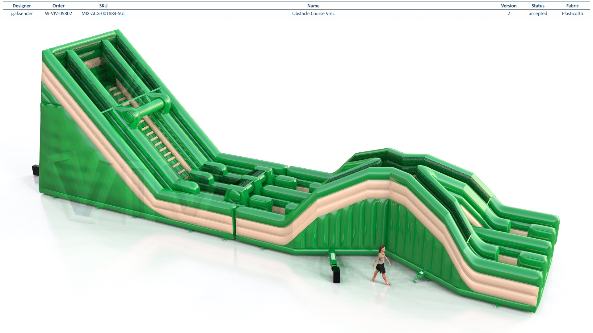 Obstacle Course Vrec commercial inflatable obstacle course