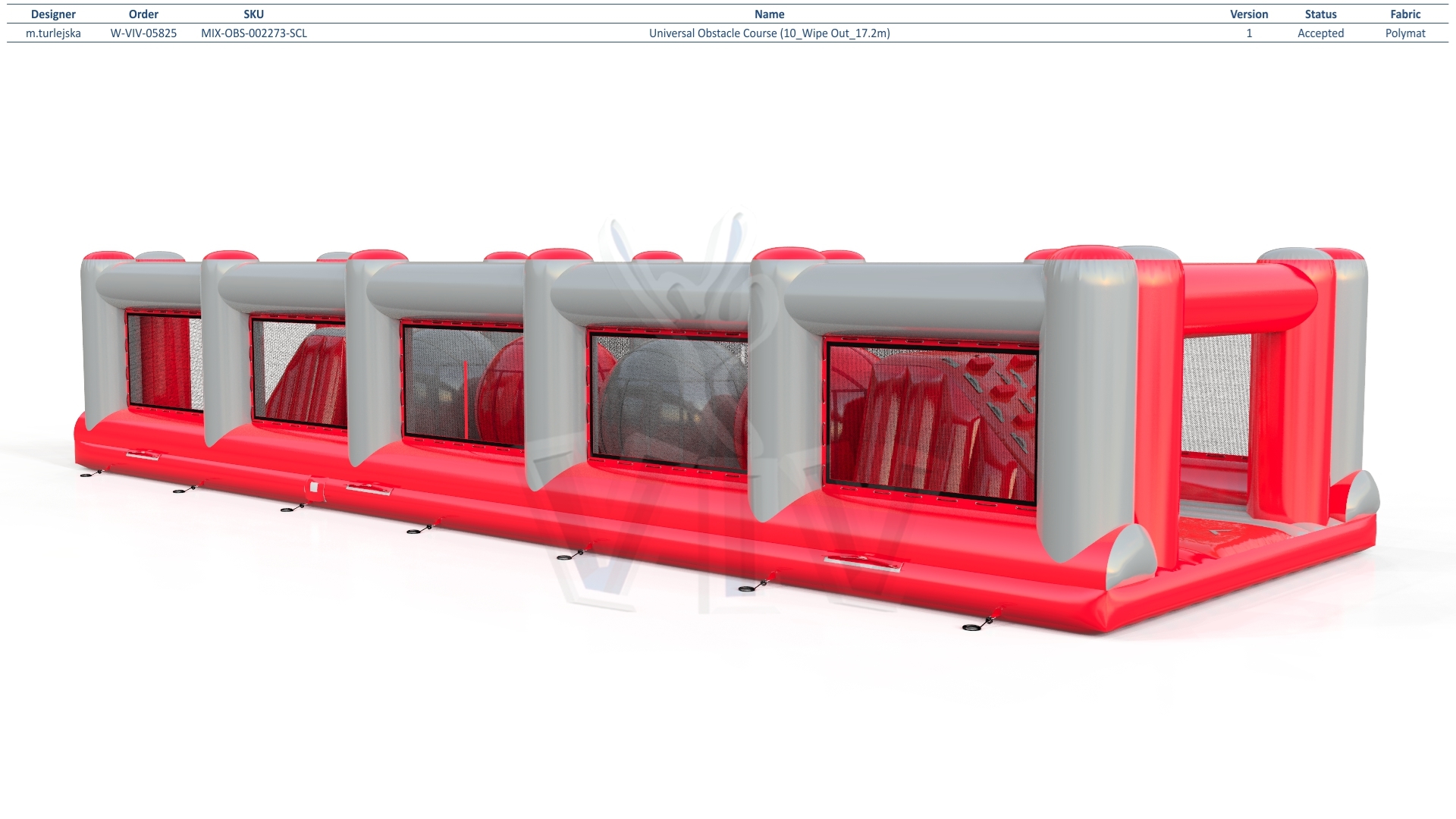 Obstacle course wipe out commercial inflatable obstacle course