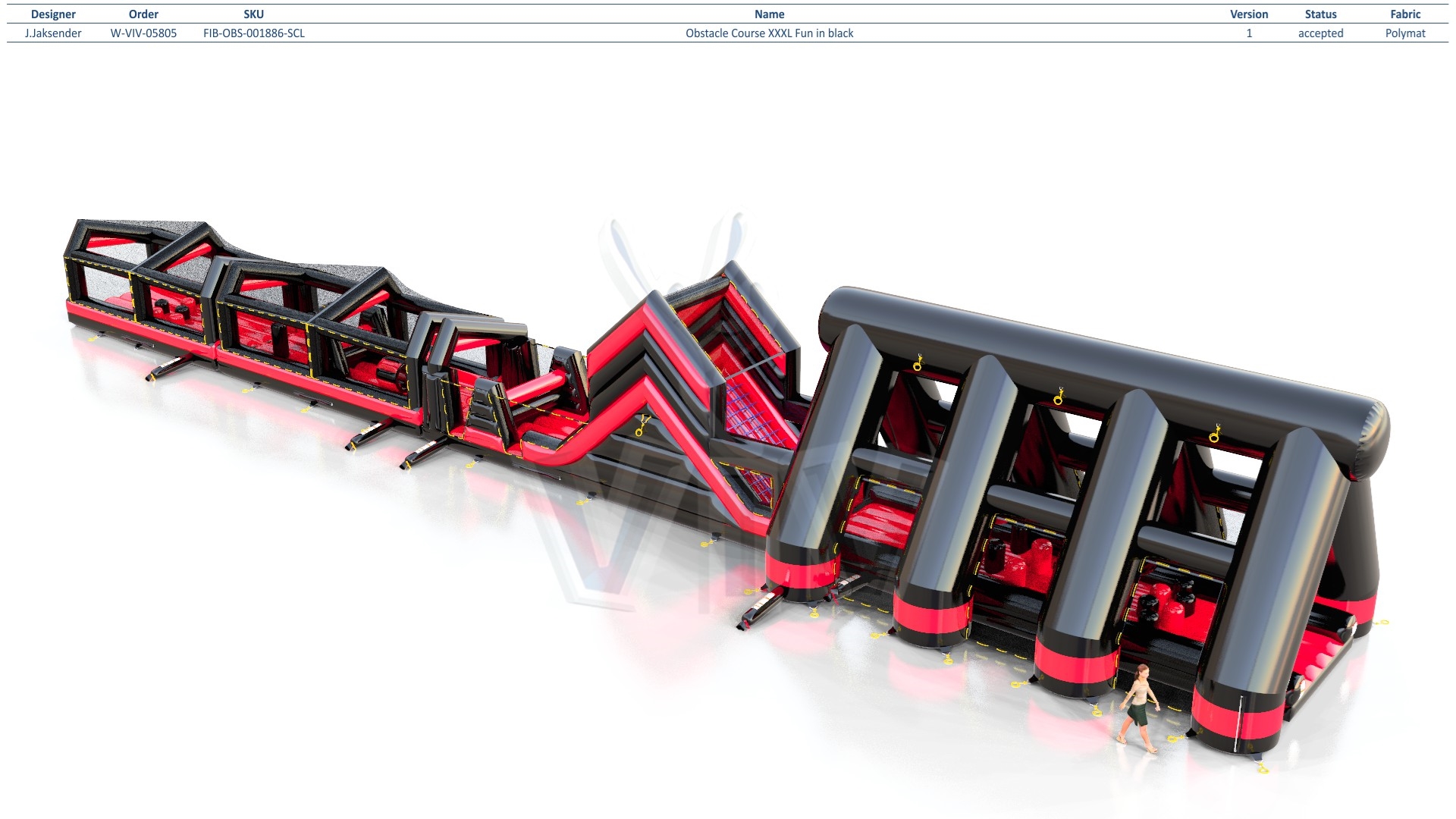 Obstacle course XXXL commercial inflatable obstacle course