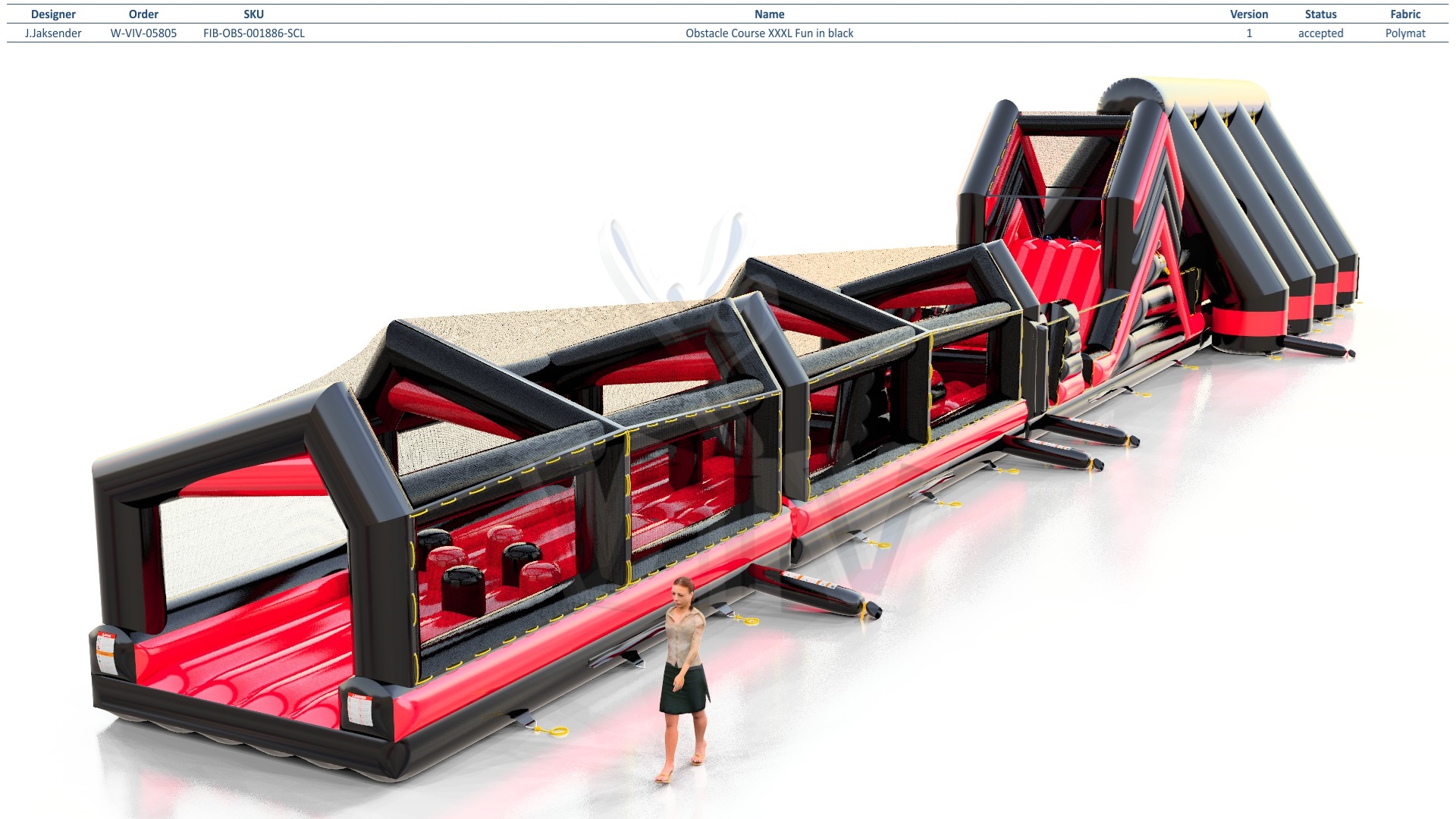 Obstacle course XXXL commercial inflatable obstacle course