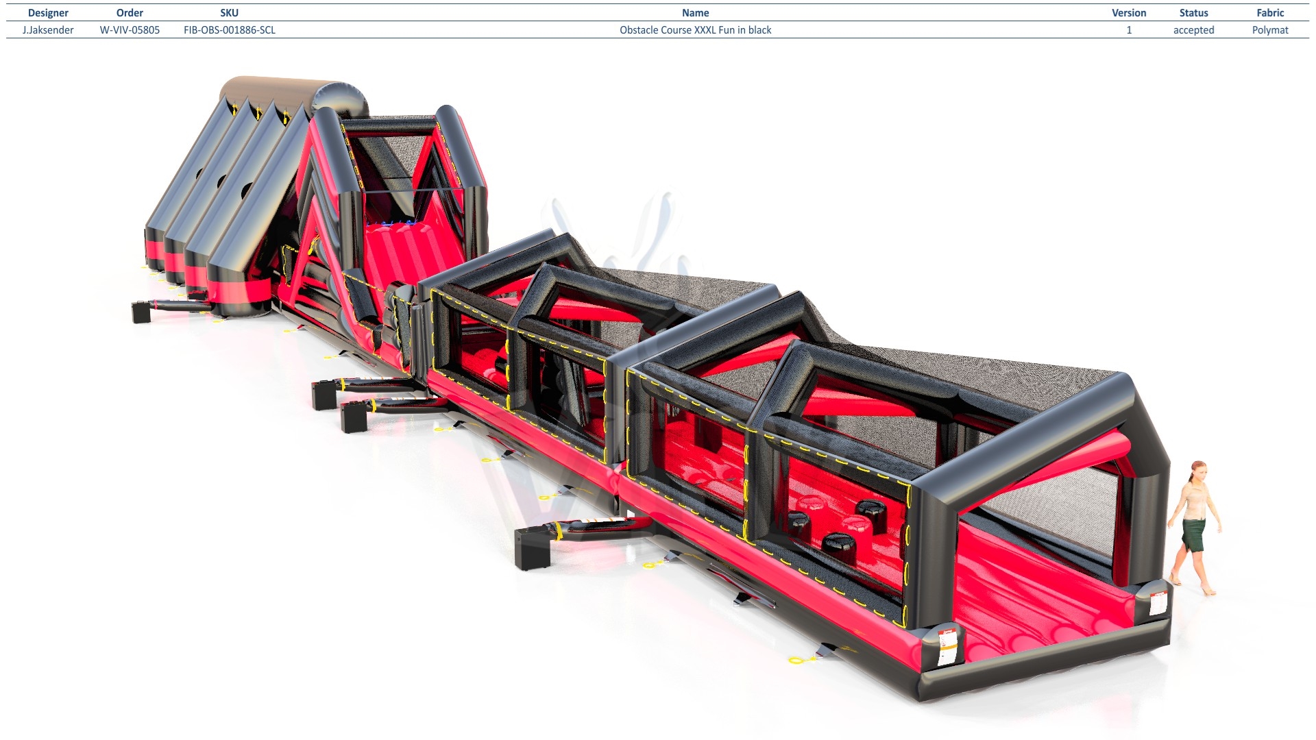 Obstacle course XXXL commercial inflatable obstacle course