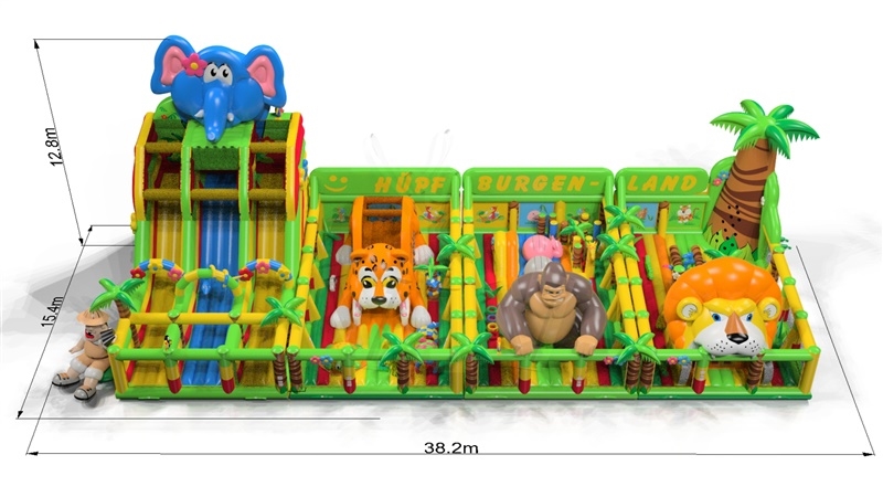 Playground Jungle commercial inflatable playground