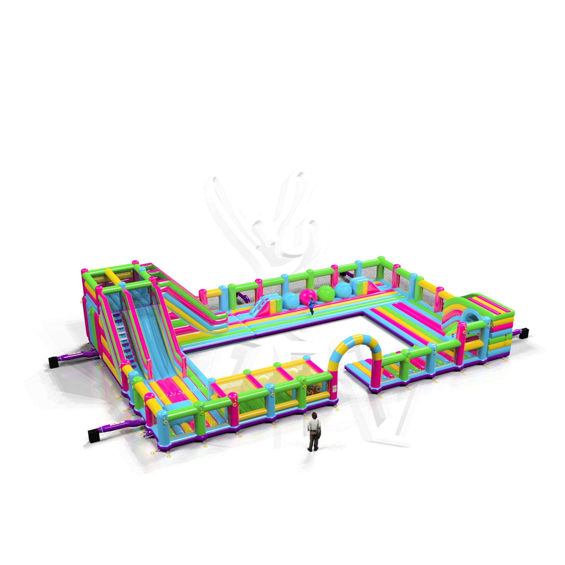 Playground Micro Startup commercial inflatable playground